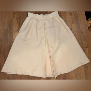 Vintage The Villager Wool A-Line Skirt | Buttery Yellow | Size 10